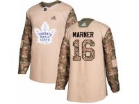 Men Adidas Toronto Maple Leafs #16 Mitchell Marner Camo Veterans Day Practice NHL Jersey
