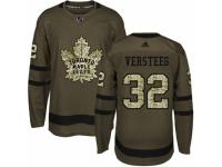 Men Adidas Toronto Maple Leafs #32 Kris Versteeg Green Salute to Service NHL Jersey