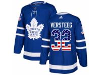 Men Adidas Toronto Maple Leafs #32 Kris Versteeg Royal Blue USA Flag Fashion NHL Jersey