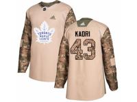 Men Adidas Toronto Maple Leafs #43 Nazem Kadri Camo Veterans Day Practice NHL Jersey