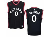 Men Adidas Toronto Raptors #0 Jared Sullinger Swingman Black Alternate NBA Jersey