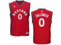Men Adidas Toronto Raptors #0 Jared Sullinger Swingman Red Road NBA Jersey