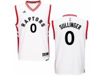 Men Adidas Toronto Raptors #0 Jared Sullinger Swingman White Home NBA Jersey