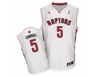 Men Adidas Toronto Raptors #5 DeMarre Carroll Swingman White Home NBA Jersey