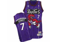 Men Adidas Toronto Raptors #7 Kyle Lowry Swingman Purple Hardwood Classics NBA Jersey