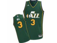 Men Adidas Utah Jazz #3 George Hill Swingman Green Alternate NBA Jersey