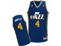 Men Adidas Utah Jazz #4 Adrian Dantley Swingman Navy Blue Road NBA Jersey