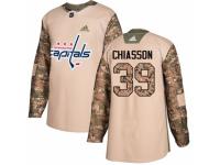 Men Adidas Washington Capitals #39 Alex Chiasson Camo Veterans Day Practice NHL Jersey