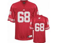 Men Adidas Wisconsin Badgers #68 Gabe Carimi Red Authentic NCAA Jersey