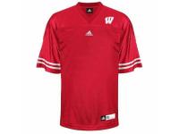 Men Adidas Wisconsin Badgers Blank Red Authentic NCAA Jersey