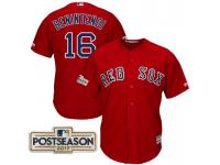 Men Andrew Benintendi #16 Boston Red Sox 2017 Postseason Scarlet Cool Base Jersey