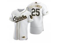 Men Baltimore Orioles Anthony Santander Nike White Golden Edition Jersey