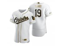 Men Baltimore Orioles Chris Davis Nike White Golden Edition Jersey