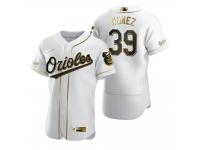 Men Baltimore Orioles Renato Nunez Nike White Golden Edition Jersey