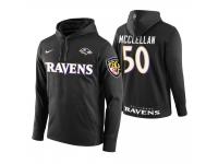 Men Baltimore Ravens #50 Albert McClellan Black Circuit Wordmark Pullover Hoodie