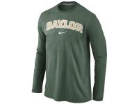 Men Baylor Bears Nike Wordmark Long Sleeve T-Shirt - Green