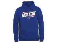 Men Boise State Broncos Double Bar Pullover Hoodie - Royal