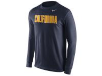 Men Cal Bears Nike Wordmark Long Sleeve T-Shirt - Navy