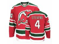 Men CCM Team Classic New Jersey Devils #4 Scott Stevens Premier Red-Green Throwback NHL Jersey