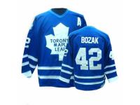 Men CCM Toronto Maple Leafs #42 Tyler Bozak Premier Royal Blue Throwback NHL Jersey