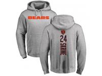 Men Chicago Bears Buster Skrine Ash - #24 Football Pullover Hoodie Backer