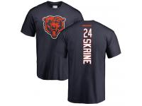 Men Chicago Bears Buster Skrine Navy Blue - #24 Football T-Shirt Backer