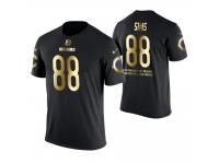 Men Chicago Bears Dion Sims #88 Metall Dark Golden Special Limited Edition With Message T-Shirt