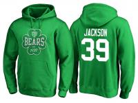Men Chicago Bears Eddie Jackson #39 Kelly Green St. Patrick Day Emerald Isle Pullover Hoodie