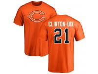 Men Chicago Bears Ha Ha Clinton-Dix Orange - #21 Football T-Shirt Name & Number Logo