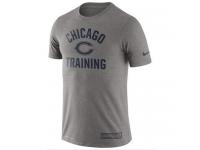 Men Chicago Bears Nike Heathered Gray Training Performance T-Shirt
