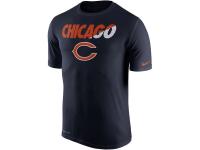 Men Chicago Bears Nike Legend Staff Practice Performance T-Shirt - Navy Blue