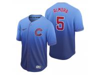Men Chicago Cubs Albert Almora Jr Royal Fade Nike Jersey