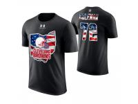 Men Cleveland Browns Shon Coleman #72 Stars and Stripes 2018 Independence Day American Flag T-Shirt