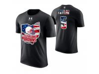 Men Cleveland Browns Tyrod Taylor #5 Stars and Stripes 2018 Independence Day American Flag T-Shirt