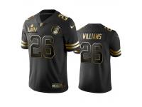 Men Damien Williams Chiefs Black Super Bowl LIV Golden Edition Jersey