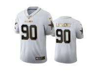 Men Demarcus Lawrence Cowboys White 100th Season Golden Edition Jersey