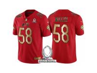 Men Denver Broncos #58 Von Miller AFC 2017 Pro Bowl Red Gold Limited Jersey