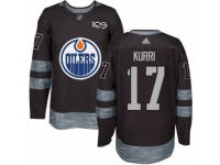 Men Edmonton Oilers #17 Jari Kurri Black 1917-2017 100th Anniversary Stitched NHL Jersey