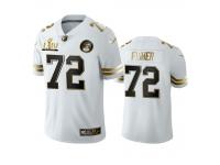 Men Eric Fisher Chiefs White Super Bowl LIV Golden Edition Jersey