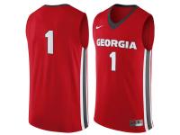 Men Georgia Bulldogs #1 Nike Replica Jersey - Red