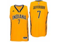 Men Indiana Pacers #7 Al Jefferson 2016 Alternate Gold New Swingman Jersey