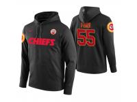 Men Kansas City Chiefs #55 Dee Ford Black Circuit Wordmark Pullover Hoodie