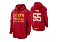 Men Kansas City Chiefs #55 Dee Ford Red Sideline Local Lockup Pullover Hoodie