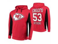 Men Kansas City Chiefs Anthony Hitchens Red Team Iconic Pullover Hoodie