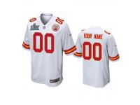 Men Kansas City Chiefs Custom White Super Bowl LIV Game Jersey