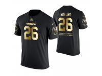 Men Kansas City Chiefs Damien Williams #26 Metall Dark Golden Special Limited Edition With Message T-Shirt