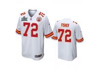Men Kansas City Chiefs Eric Fisher White Super Bowl LIV Game Jersey