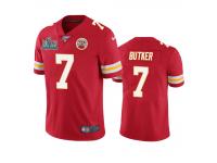 Men Kansas City Chiefs Harrison Butker Red Super Bowl LIV Vapor Limited Jersey 100th