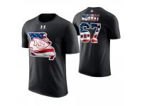 Men Kansas City Chiefs Jimmy Murray #67 Stars and Stripes 2018 Independence Day American Flag T-Shirt