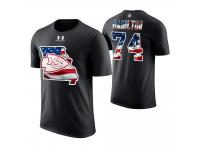 Men Kansas City Chiefs Justin Hamilton #74 Stars and Stripes 2018 Independence Day American Flag T-Shirt